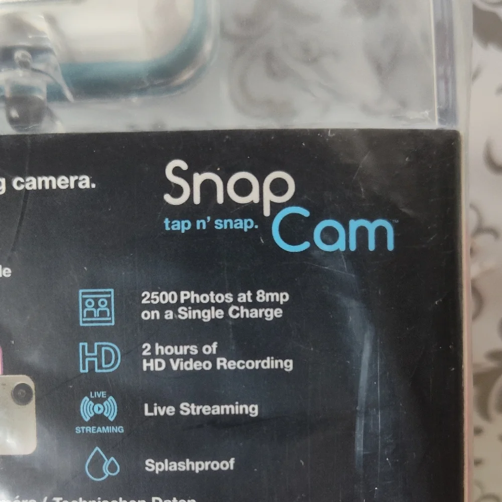 Ion SnapCam Wearable HD Video Camera - White and Blue
